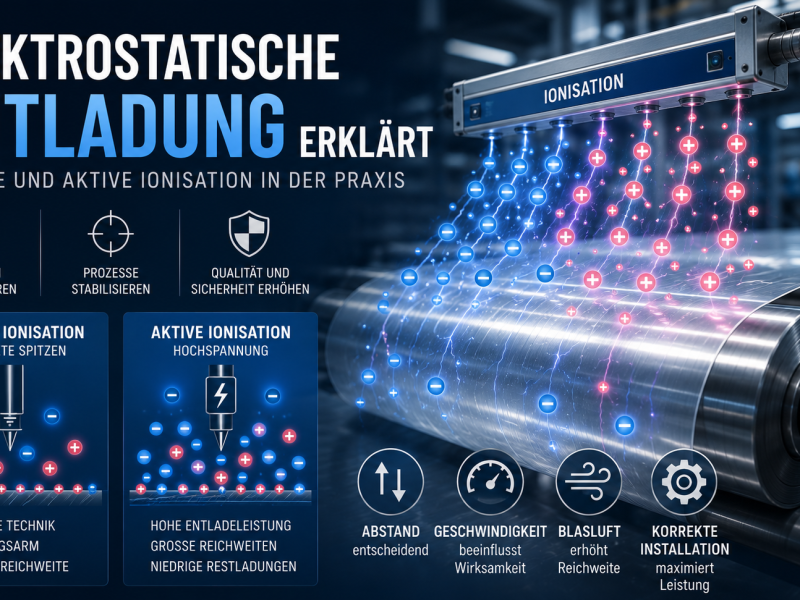 Grundlagen der Elektrostatik - passive und aktive Ionisation in der Praxis