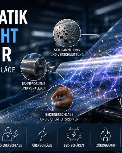 Grundlagen der Elektrostatik - Welche Probleme elektrostatische Aufladung in Produktionsprozessen verursacht