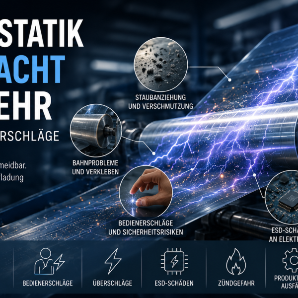 Grundlagen der Elektrostatik - Welche Probleme elektrostatische Aufladung in Produktionsprozessen verursacht